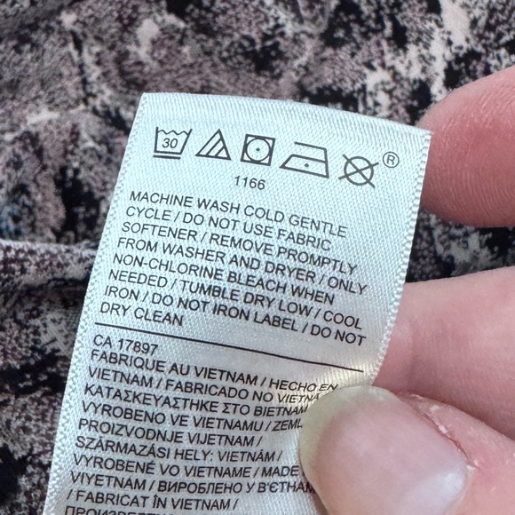 Athleta Printed Jogger Pants Women’s 2X Gray Black High Rise Stretch - Picture 9 of 11